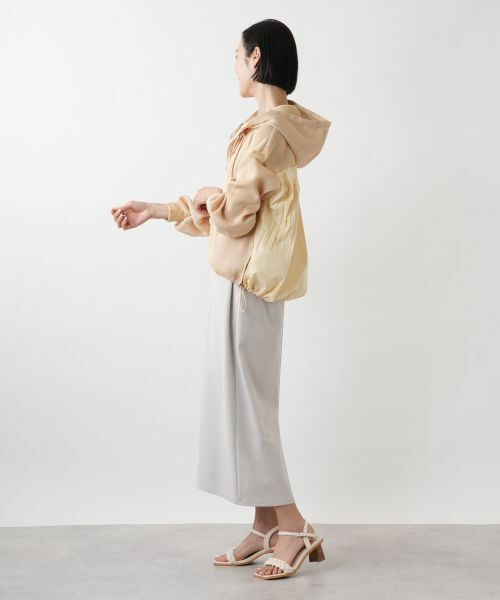 NEMIKA / ネミカ テーラードジャケット | 異素材切替フーデッドジャケット【Lallia Mu】 | 詳細8