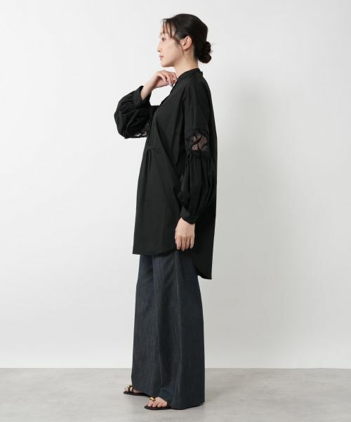 NEMIKA / ネミカ シャツ・ブラウス | レーススリーブブラウス【Lallia Mu】 | 詳細2