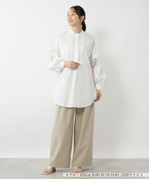 NEMIKA / ネミカ シャツ・ブラウス | レーススリーブブラウス【Lallia Mu】 | 詳細4