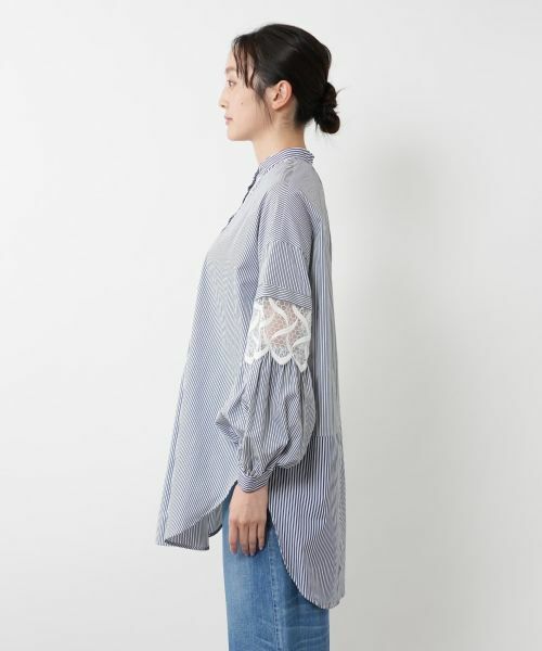 NEMIKA / ネミカ シャツ・ブラウス | レーススリーブブラウス【Lallia Mu】 | 詳細5