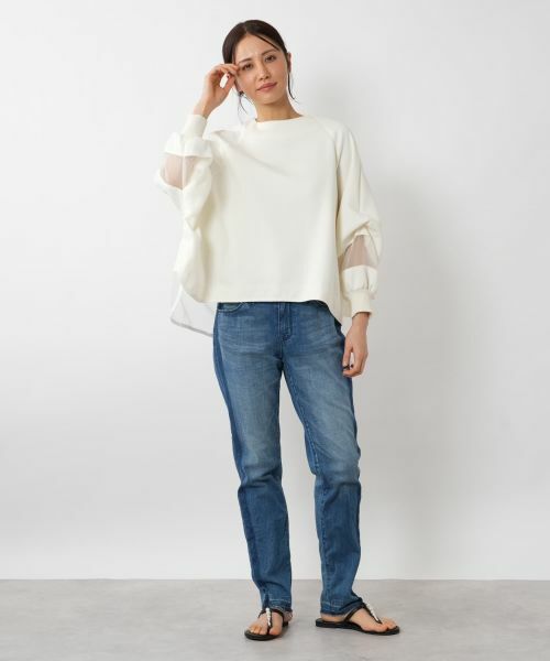 NEMIKA / ネミカ カットソー | シアーデザインプルオーバー【Lallia Mu】 | 詳細4