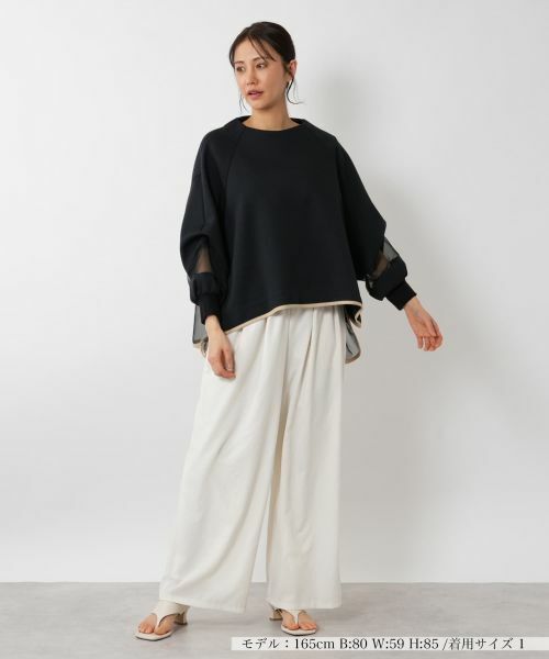 NEMIKA / ネミカ カットソー | シアーデザインプルオーバー【Lallia Mu】 | 詳細7