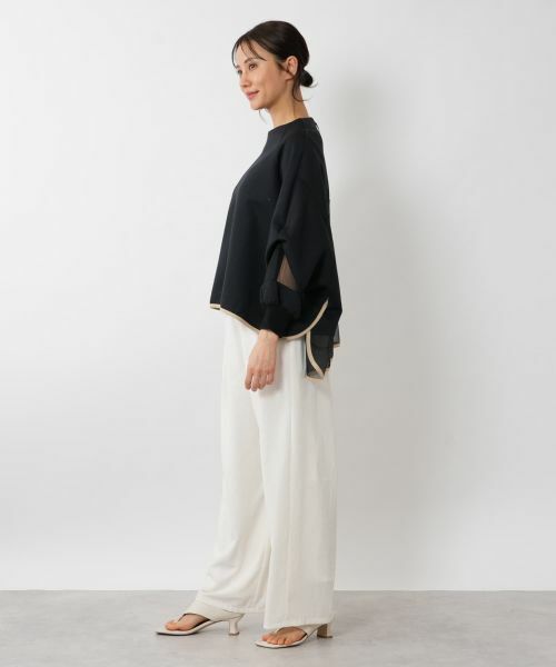 NEMIKA / ネミカ カットソー | シアーデザインプルオーバー【Lallia Mu】 | 詳細8