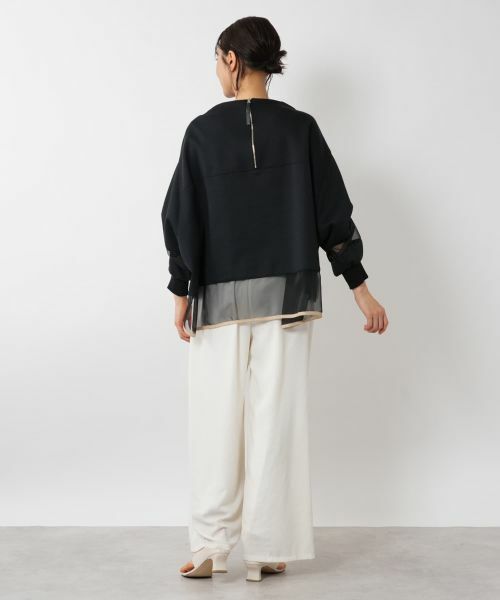 NEMIKA / ネミカ カットソー | シアーデザインプルオーバー【Lallia Mu】 | 詳細9