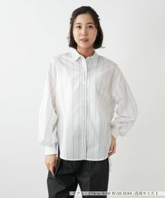 NEMIKA / ネミカ シャツ・ブラウス | バックプリーツストライプシャツ【Lallia Mu】