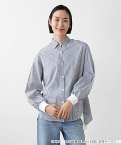 NEMIKA / ネミカ シャツ・ブラウス | バックプリーツストライプシャツ【Lallia Mu】