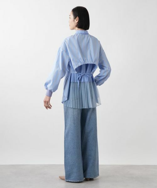 NEMIKA / ネミカ シャツ・ブラウス | バックプリーツストライプシャツ【Lallia Mu】 | 詳細11