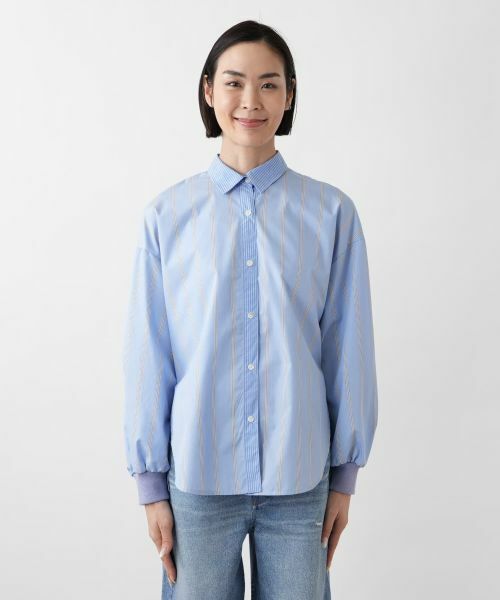 NEMIKA / ネミカ シャツ・ブラウス | バックプリーツストライプシャツ【Lallia Mu】 | 詳細12