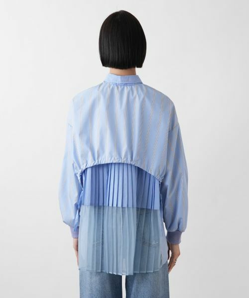 NEMIKA / ネミカ シャツ・ブラウス | バックプリーツストライプシャツ【Lallia Mu】 | 詳細14