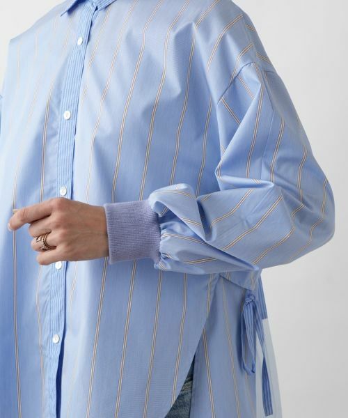NEMIKA / ネミカ シャツ・ブラウス | バックプリーツストライプシャツ【Lallia Mu】 | 詳細17