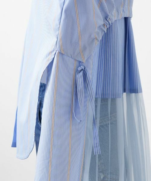 NEMIKA / ネミカ シャツ・ブラウス | バックプリーツストライプシャツ【Lallia Mu】 | 詳細18