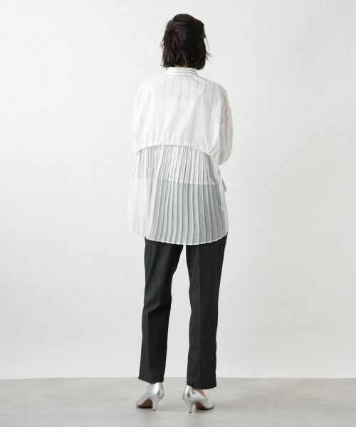 NEMIKA / ネミカ シャツ・ブラウス | バックプリーツストライプシャツ【Lallia Mu】 | 詳細3