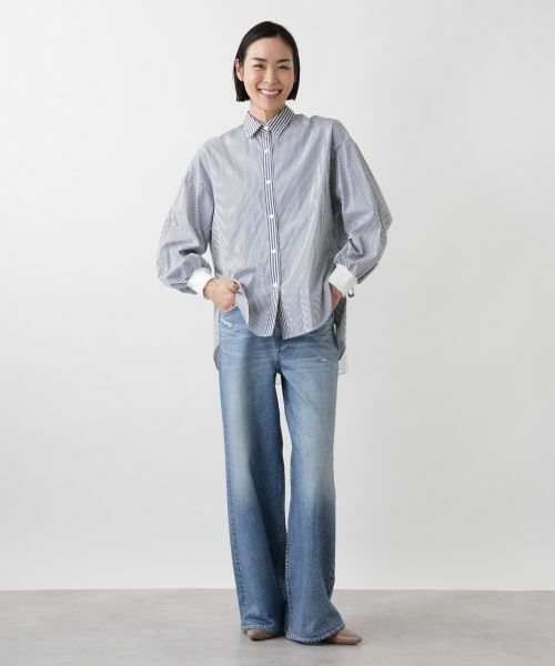 NEMIKA / ネミカ シャツ・ブラウス | バックプリーツストライプシャツ【Lallia Mu】 | 詳細4