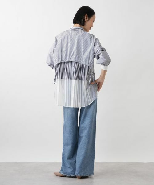 NEMIKA / ネミカ シャツ・ブラウス | バックプリーツストライプシャツ【Lallia Mu】 | 詳細6