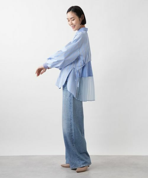 NEMIKA / ネミカ シャツ・ブラウス | バックプリーツストライプシャツ【Lallia Mu】 | 詳細8