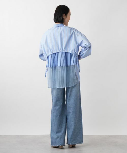 NEMIKA / ネミカ シャツ・ブラウス | バックプリーツストライプシャツ【Lallia Mu】 | 詳細9