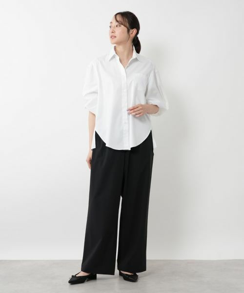 NEMIKA / ネミカ シャツ・ブラウス | 異素材スリーブブラウス【Lallia Mu】 | 詳細1