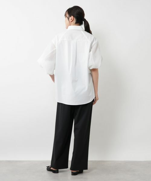 NEMIKA / ネミカ シャツ・ブラウス | 異素材スリーブブラウス【Lallia Mu】 | 詳細3