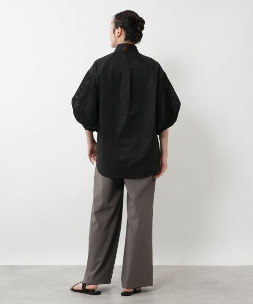 NEMIKA / ネミカ シャツ・ブラウス | 異素材スリーブブラウス【Lallia Mu】 | 詳細6