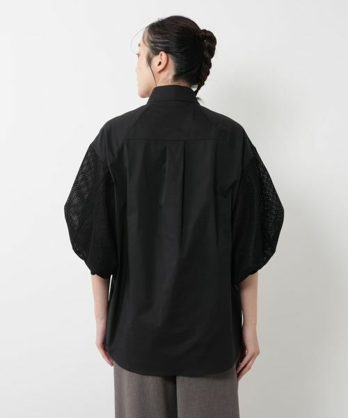 NEMIKA / ネミカ シャツ・ブラウス | 異素材スリーブブラウス【Lallia Mu】 | 詳細9