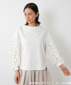 NEMIKA / ネミカ カットソー | ドットスリーブプルオーバー【Lallia Mu】