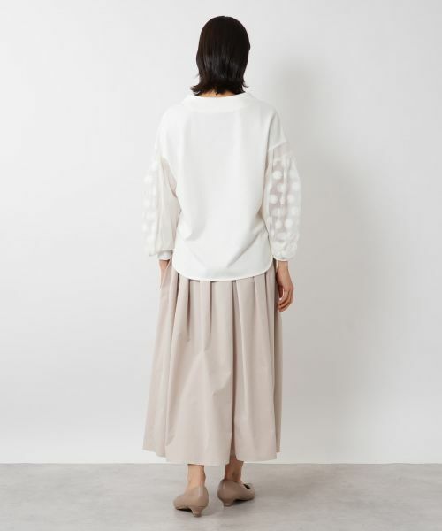 NEMIKA / ネミカ カットソー | ドットスリーブプルオーバー【Lallia Mu】 | 詳細3