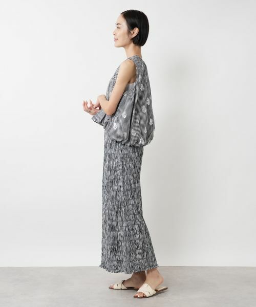 NEMIKA / ネミカ シャツ・ブラウス | ギンガムノースリーブブラウス【ne Quittez pas】 | 詳細2