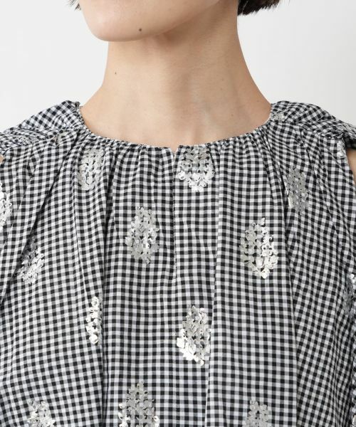 NEMIKA / ネミカ シャツ・ブラウス | ギンガムノースリーブブラウス【ne Quittez pas】 | 詳細7