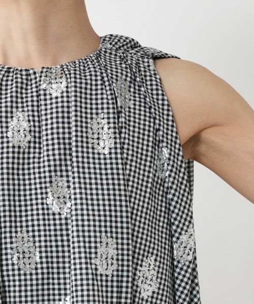 NEMIKA / ネミカ シャツ・ブラウス | ギンガムノースリーブブラウス【ne Quittez pas】 | 詳細9
