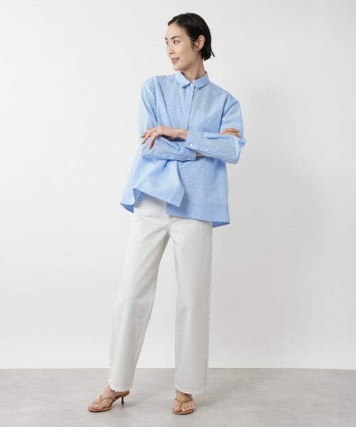 NEMIKA / ネミカ シャツ・ブラウス | ストライプブラウス【DRAWELL】 | 詳細1