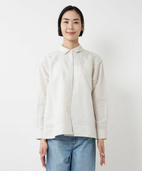 NEMIKA / ネミカ シャツ・ブラウス | ストライプブラウス【DRAWELL】 | 詳細10