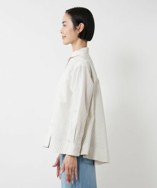 NEMIKA / ネミカ シャツ・ブラウス | ストライプブラウス【DRAWELL】 | 詳細11
