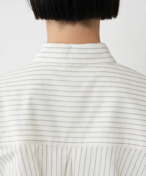 NEMIKA / ネミカ シャツ・ブラウス | ストライプブラウス【DRAWELL】 | 詳細14