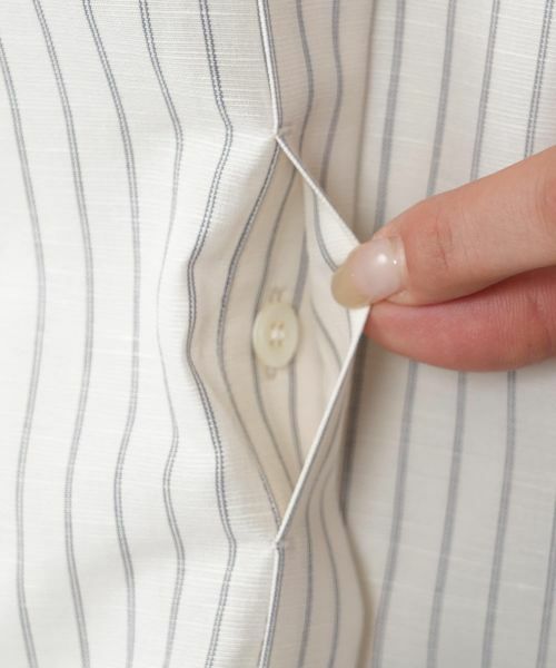 NEMIKA / ネミカ シャツ・ブラウス | ストライプブラウス【DRAWELL】 | 詳細17