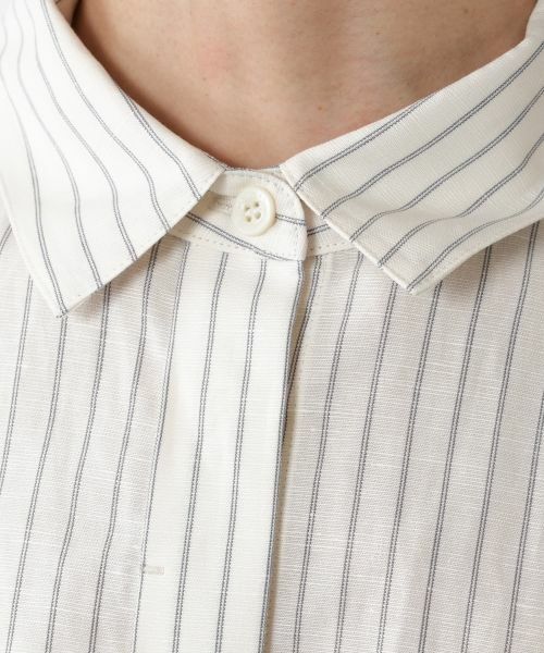 NEMIKA / ネミカ シャツ・ブラウス | ストライプブラウス【DRAWELL】 | 詳細18