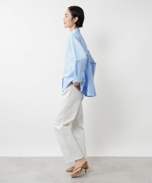 NEMIKA / ネミカ シャツ・ブラウス | ストライプブラウス【DRAWELL】 | 詳細2