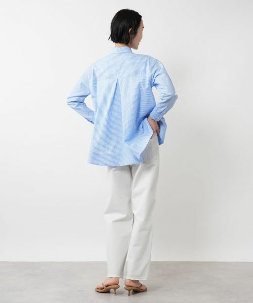 NEMIKA / ネミカ シャツ・ブラウス | ストライプブラウス【DRAWELL】 | 詳細3