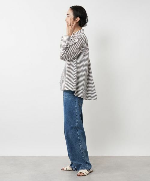 NEMIKA / ネミカ シャツ・ブラウス | ストライプブラウス【DRAWELL】 | 詳細5