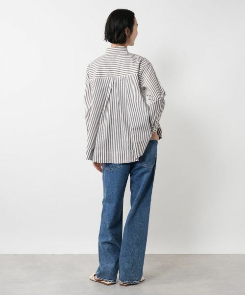NEMIKA / ネミカ シャツ・ブラウス | ストライプブラウス【DRAWELL】 | 詳細6