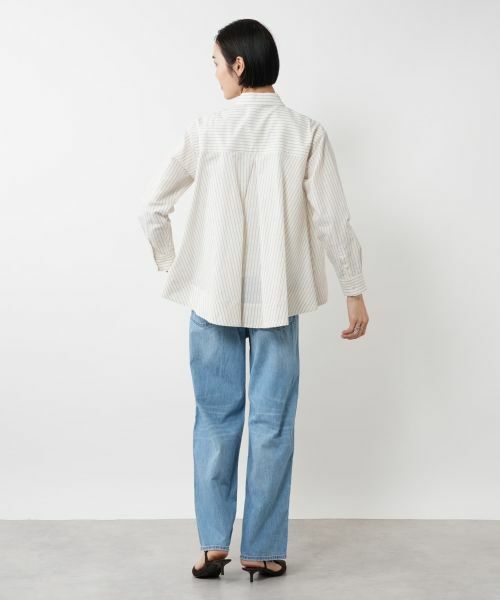 NEMIKA / ネミカ シャツ・ブラウス | ストライプブラウス【DRAWELL】 | 詳細9