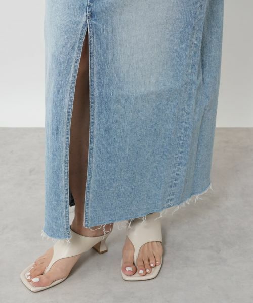 NEMIKA / ネミカ ミニ・ひざ丈スカート | フロントスリットデニムスカート【YANUK】 | 詳細11