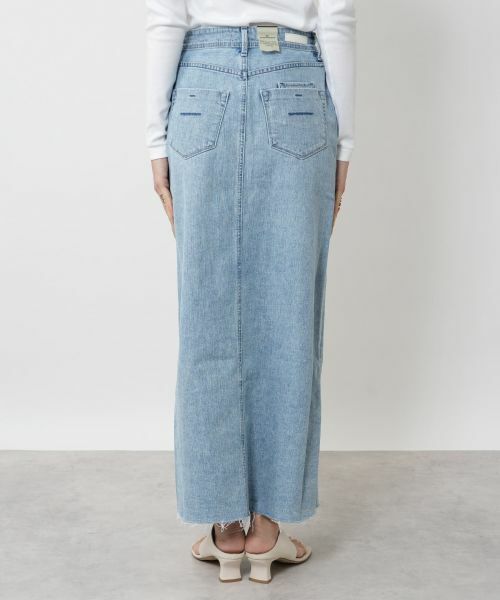 NEMIKA / ネミカ ミニ・ひざ丈スカート | フロントスリットデニムスカート【YANUK】 | 詳細6