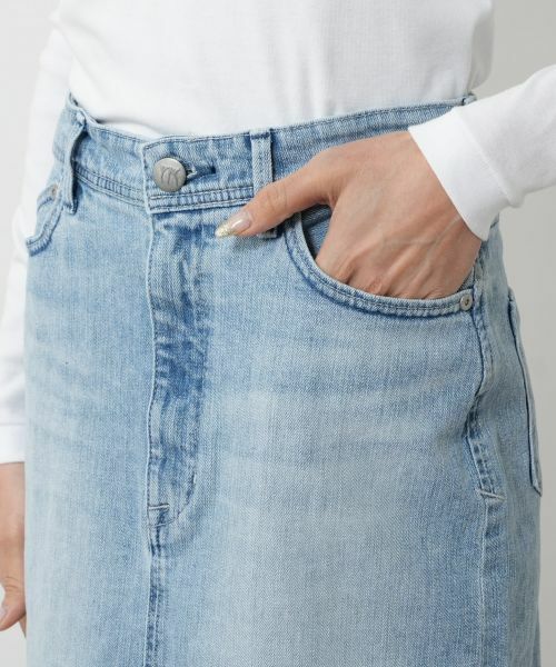 NEMIKA / ネミカ ミニ・ひざ丈スカート | フロントスリットデニムスカート【YANUK】 | 詳細7