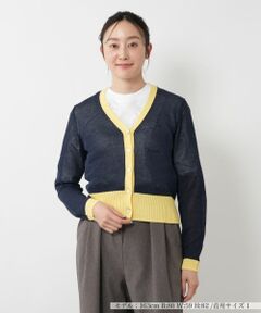 NEMIKA / ネミカ カーディガン・ボレロ | 配色リブカーディガン【NEMIKA】