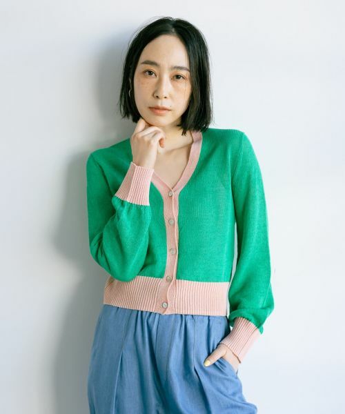 NEMIKA / ネミカ カーディガン・ボレロ | 配色リブカーディガン【NEMIKA】 | 詳細3