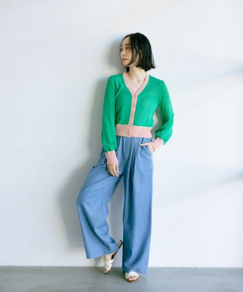 NEMIKA / ネミカ カーディガン・ボレロ | 配色リブカーディガン【NEMIKA】 | 詳細6
