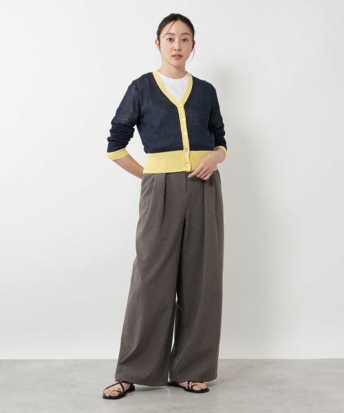 NEMIKA / ネミカ カーディガン・ボレロ | 配色リブカーディガン【NEMIKA】 | 詳細8