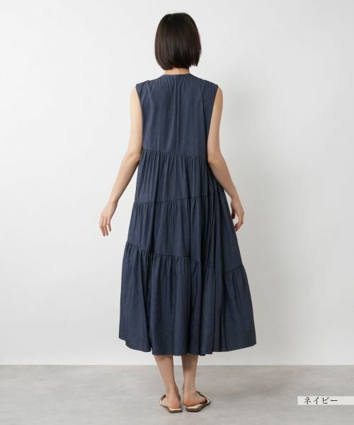 NEMIKA / ネミカ ドレス | ノースリーブティアードワンピース【NEMIKA】 | 詳細6