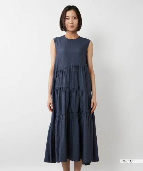 NEMIKA / ネミカ ドレス | ノースリーブティアードワンピース【NEMIKA】 | 詳細7