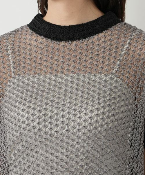 NEMIKA / ネミカ ニット・セーター | 配色メッシュニットトップス【NEMIKA】 | 詳細10